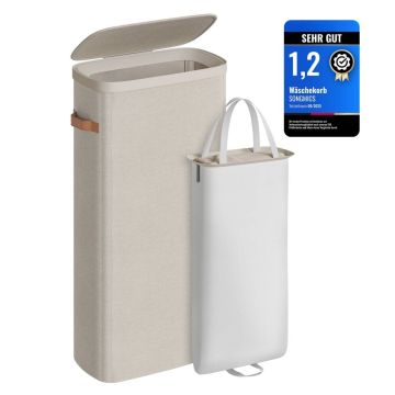 SONGMICS LCB810LH01 laundry basket, 65 l, 39 × 22 × 75 cm