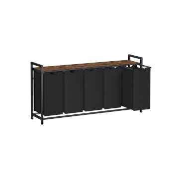 Pyykkikori VASAGLE, 2 pussia, 2 × 46 l, 143,5 × 72 × 33 cm