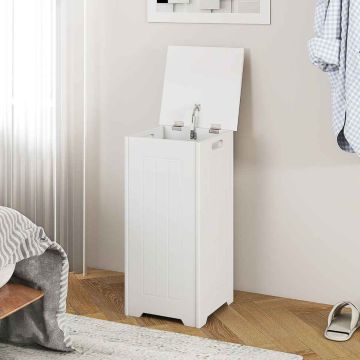 Laundry cabinet, 34 l, White, 30 × 30 × 61 cm