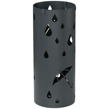 Подставка для зонтов Homcom 17x17x41 см, тёмно-серого цвета