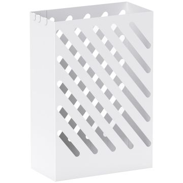Подставка для зонтов Homcom 28x14x41см, белого цвета