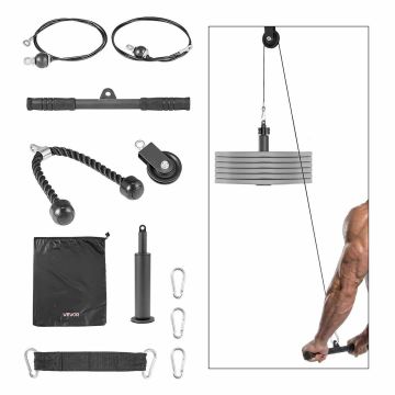Taljajärjestelmä VEVOR QT1835, 2 vaijeria