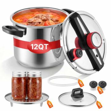 Скороварка VEVOR, 11,3 л, 3 настройки давления, 35,5 × 36 × 33,5 см