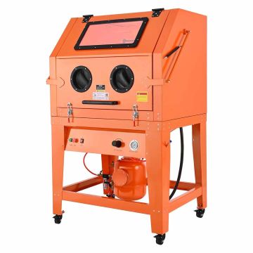 Hiekkapuhalluskaappi VEVOR SBC-1000P, 927 l, 121 l:n säiliö, 1278 × 1230 × 2040 mm