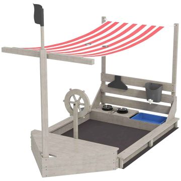 Песочница с крышей 180x103x144,5см, разных цветов