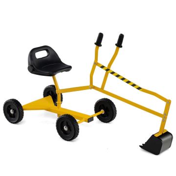 Sand digging toy, two-handed controls, Yellow, 121 × 40 × 64 cm