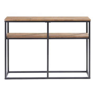 Konsolipöytä 107x36x77cm., musta/ruskea