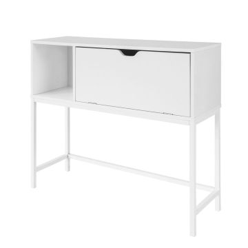 Konsolipöytä 92x30x80cm., valkoinen