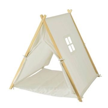 Детская палатка 104x100x110см., белого/светло-коричневого цвета