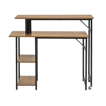 Письменный стол 172x60x100см., черного/коричневого цвета