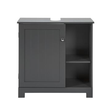 Vapaasti seisova kylpyhuonekaappi altaan alle 60x30x60cm., musta väri
