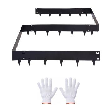 Садовые бордюры VEVOR HA-SS-2503, 6 шт, Чёрные, 101,6 × 20,7 × 0,15 см