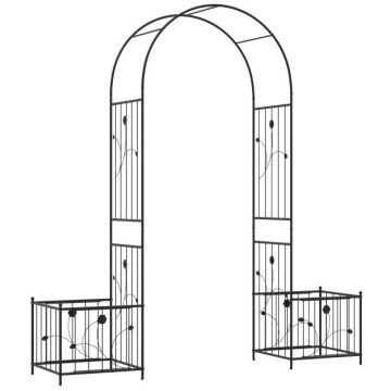 Garden arch, 2 pots, 198 × 49.5 × 221 cm