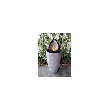 Garden fountain, LED lighting, 34.5 × 34.5 × 92 cm