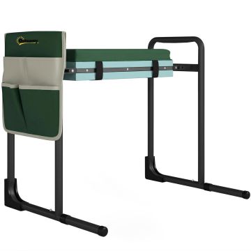 Puutarhajakkara polvitöihin, 2-in-1, Vihreä, 60,5 × 50 × 29 cm