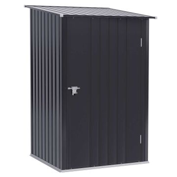 Садовый сарай Outsunny 100x103x160см, темно-серый цвет