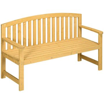 Puutarhapenkki, kahden istuttava, 143 × 51 × 85 cm