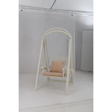 Puutarhakeinu, 2 sivupöytää, Beige, 102 × 179 × 112 cm