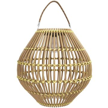Садовый светильник на солнечных батареях Outsunny, 31x31x32 см, светло-коричневый.