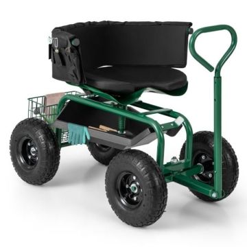Garden cart-scooter, 90 × 61 × 60–69 cm