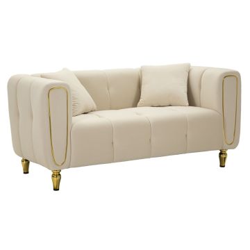 Sofa ALMA, Two-seater with cushions, 155 × 71 × 81 cm