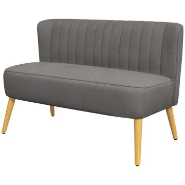 Sohva Homcom 117x56,5x77cm, tummanharmaa/vaaleanruskea