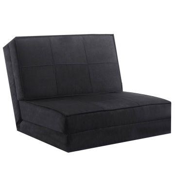 Sofa bed, 5 positions, Grey/black, 210.8 × 73.7 × 11.4 cm