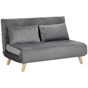 Sohvasänky Homcom 130x78x79cm, tummanharmaa