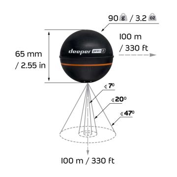 Kaikuluotain Deeper Smart Sonar PRO+2