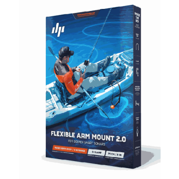 Kaikuluotaimen kiinnike Deeper Flexible Arm Mount 2.0, 79 cm, Musta