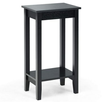 Side table, 2-tier, 40.64 × 73.66 × 29.21 cm