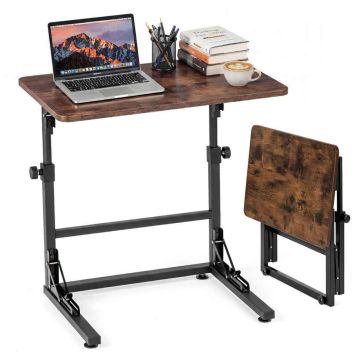 Side table, Adjustable height, 60 × 39 × 51–66 cm