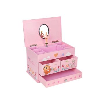 Korusoittorasia "Pupu ja kettu" pinkki