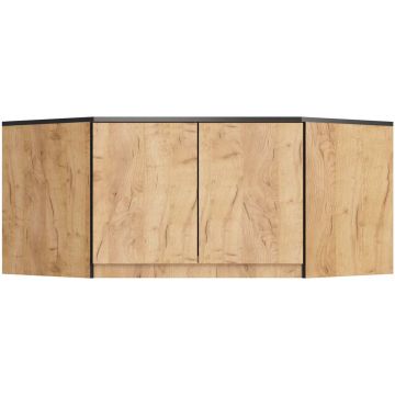Kaapin päällysosa S100, 2 ovea, 3 hyllyä, 100 × 55 × 50 cm