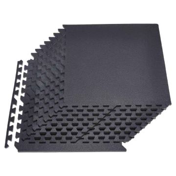 Liikuntamattojen sarja VEVOR HRD-XJD6614-12BK, 12 kpl, 600 × 600 × 14 mm