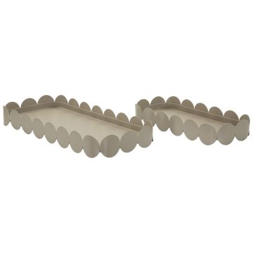 Set of rectangular trays Saturn, 2 pcs, 40 × 4.5 × 16.5 cm; 29 × 4.5 × 12 cm