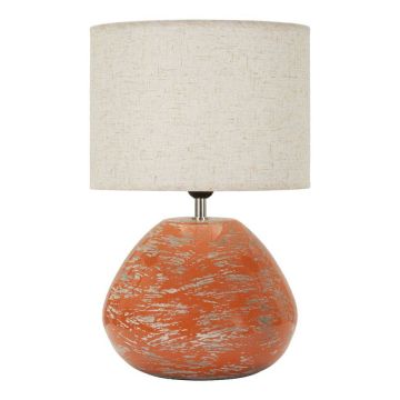 Table lamp, 1 light source, Orange, 30 × 49 × 30 cm