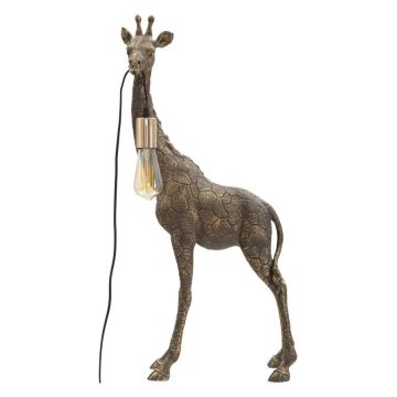 Giraffa-pöytävalaisin, 1 valonlähde, Kullanvärinen, 40 × 80 × 22 cm