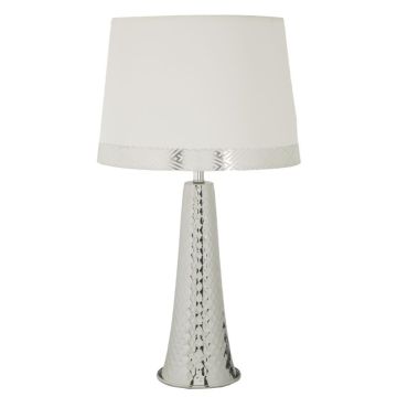 TOWER table lamp, 1 light source, Silver/white