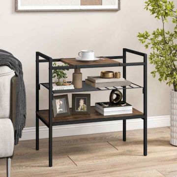 Table, 2 shelves, 60.96 × 60.96 × 34.29 cm
