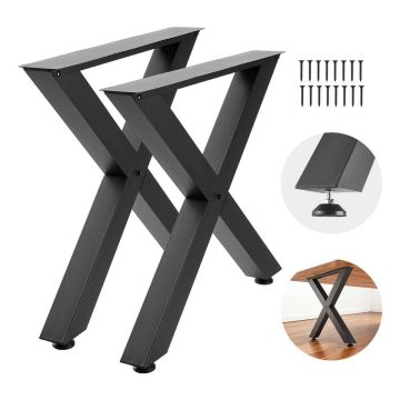 Ножки для стола VEVOR HXZTXX28-31, 2 шт, Черные, 79 × 75 × 12 см