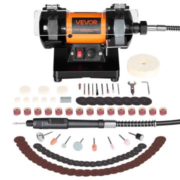 Pöytäkiillotuskone VEVOR TDS-75CV, 100 tarviketta, 230 × 175 × 130 mm