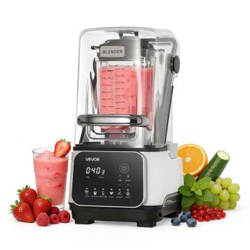 Pöytämallinen tehosekoitin VEVOR HS-608C, 2 l, 2200 W, 280 × 245 × 480 mm