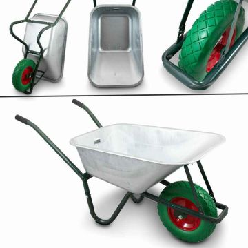 Rakennuskottikärry BITUXX, 100 l, 250 kg, 145 × 60 × 60 cm