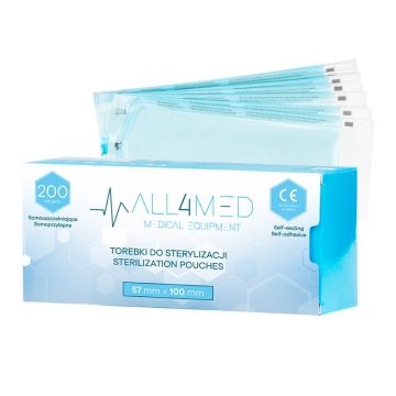 Sterilointipussit ALL4MED, 200 kpl, 57 × 105 mm