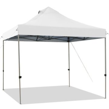 Canopy tent, 3 height settings, 304.8 × 304.8 × 304.8–335.28 cm