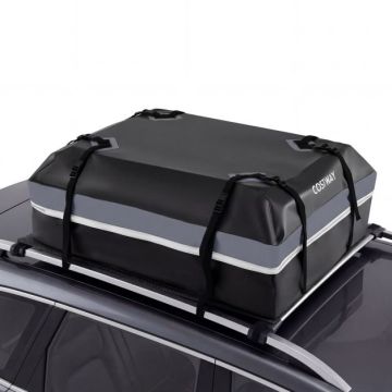 Rooftop luggage bag AT6296GR-M, 425 or 595 l, gray, 112 × 86 × 45 cm / 131 × 101 × 45 cm