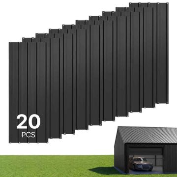 Kattopaneelit VEVOR SKU2025008, 20 kpl, Musta, 108 × 42,6 cm