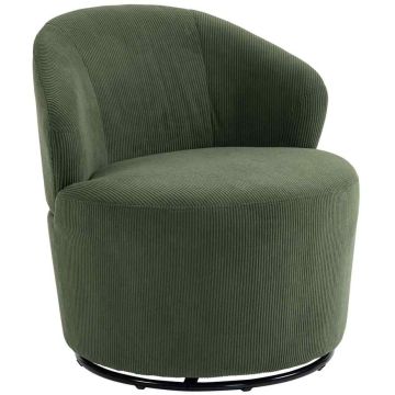 Kääntyvä nojatuoli, 360°, Vihreä, 73,5 × 77 × 74,5 cm