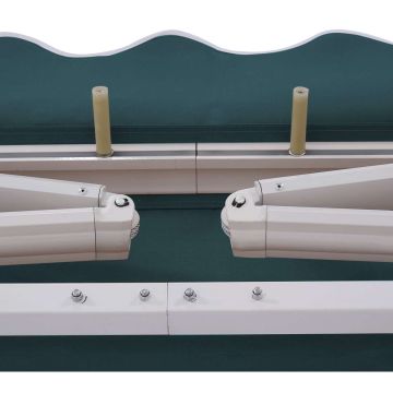 Folding balcony awning, Green, 300 × 250 cm